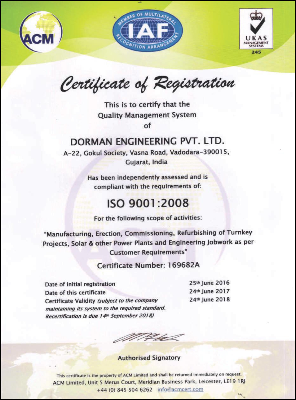certificates