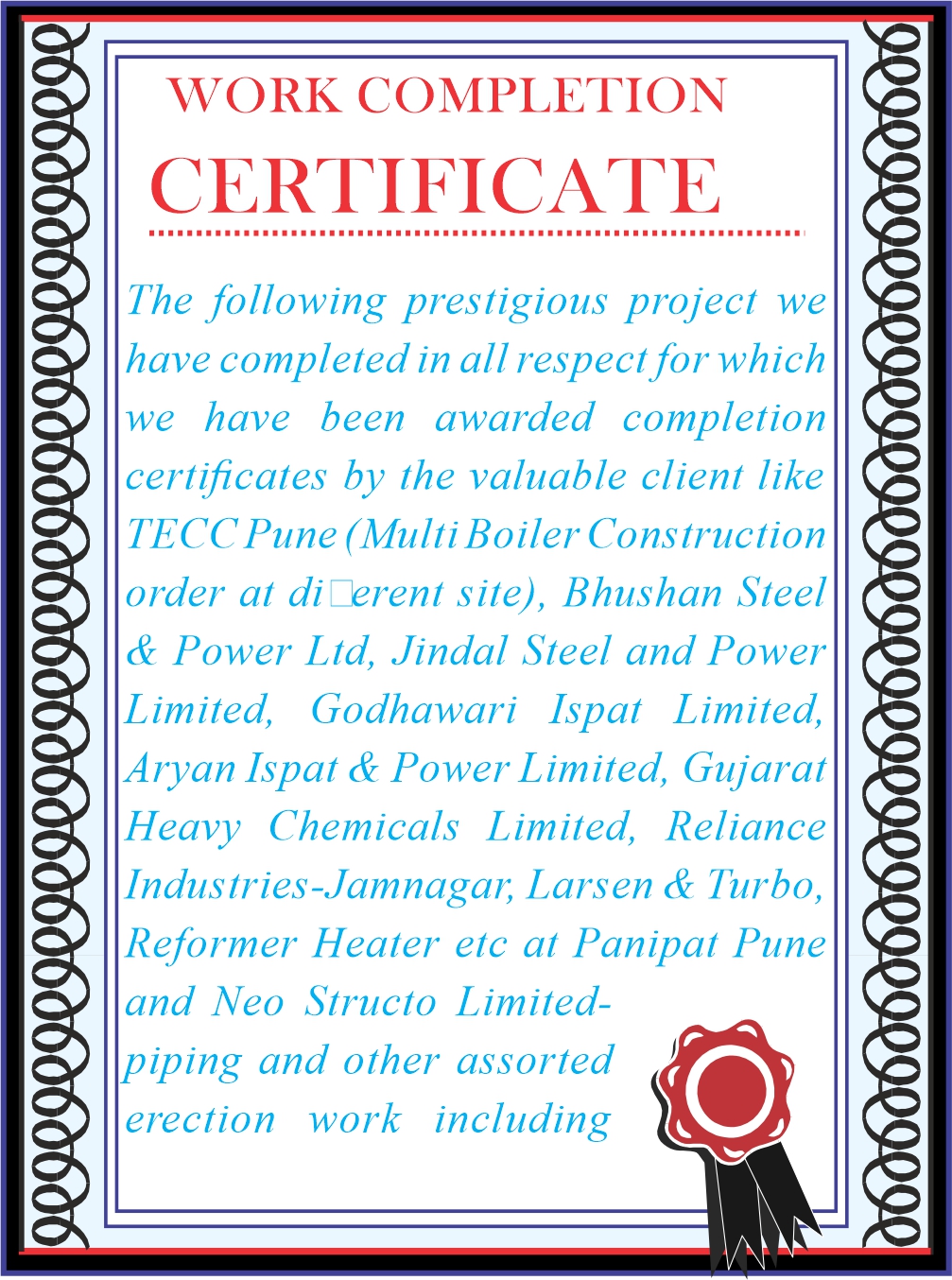 certificates