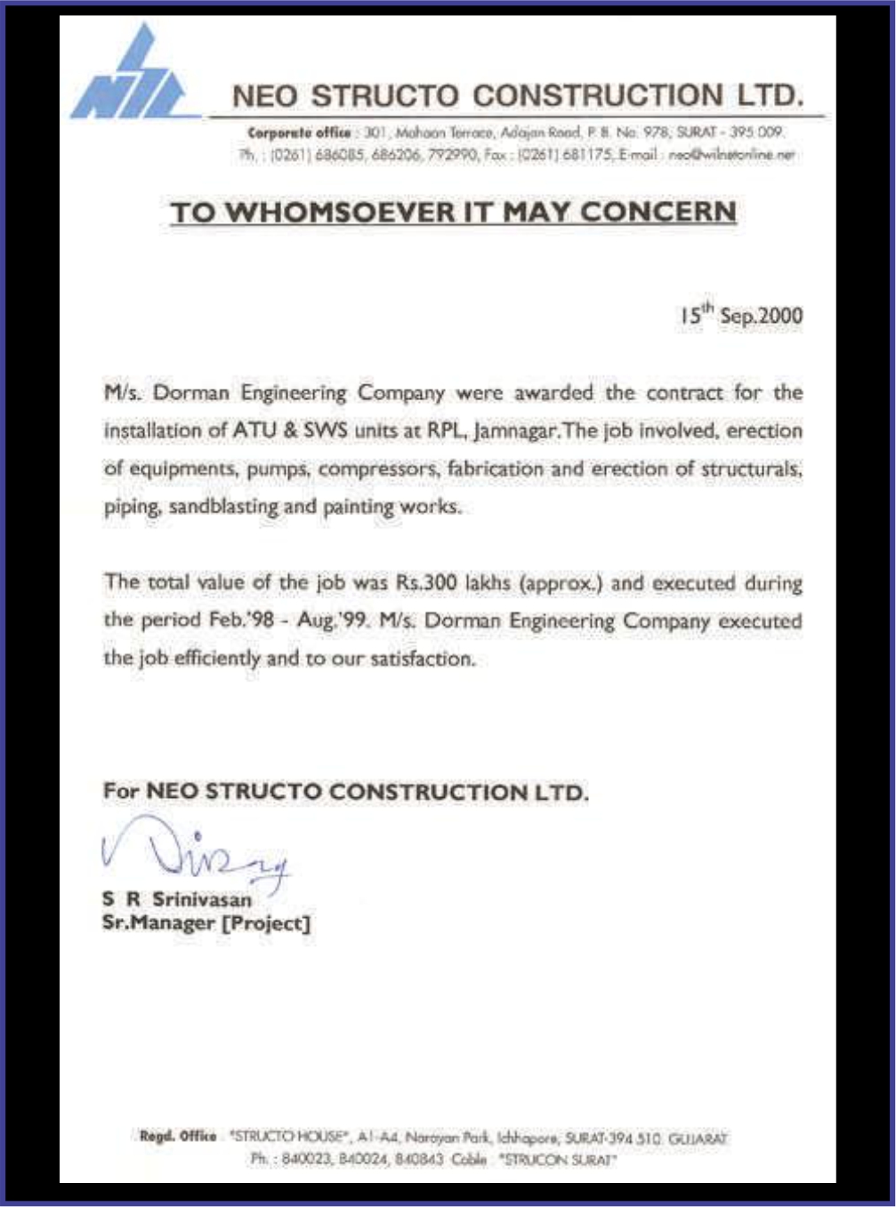 certificates