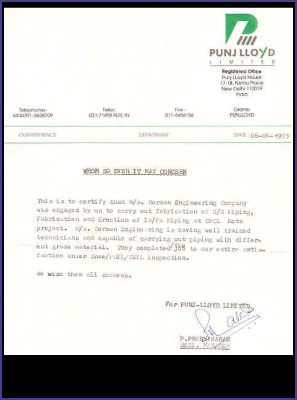 certificates